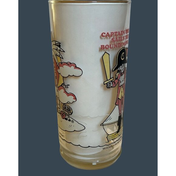 Vintage 1980 McDonalds Adventure Series Character Drinking Glass Pirate Theme - Picture 6 of 12